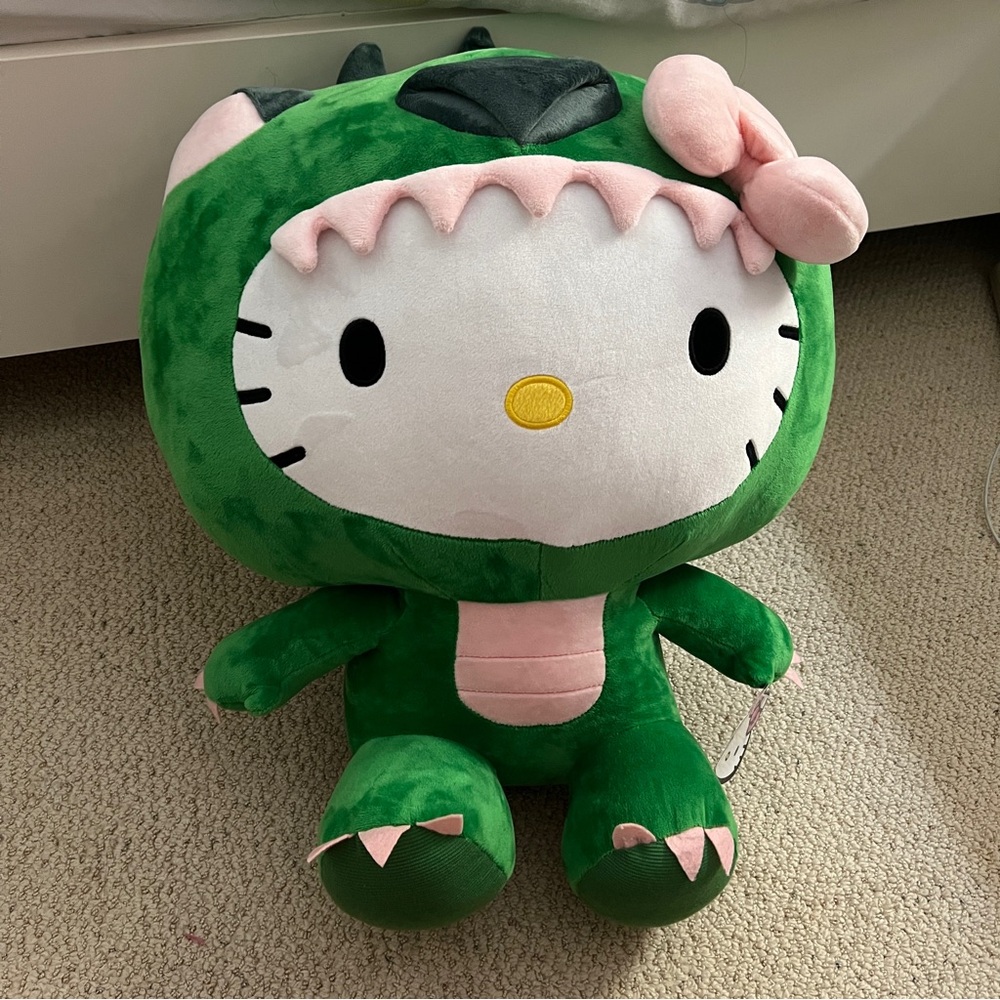 Dinosaur hello kitty stuffed animal